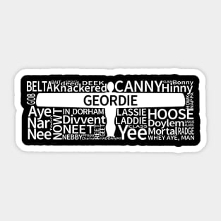 Geordie Slang Sticker